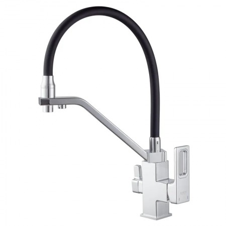 Гибкий Смеситель для кухни под фильтр Koer KB-72009-01 KR5006 хром